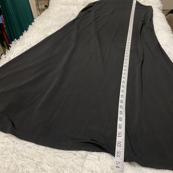 Allsaints Kura Racer Neck Maxi Dress in Black Size 8 - Picture 5 of 7